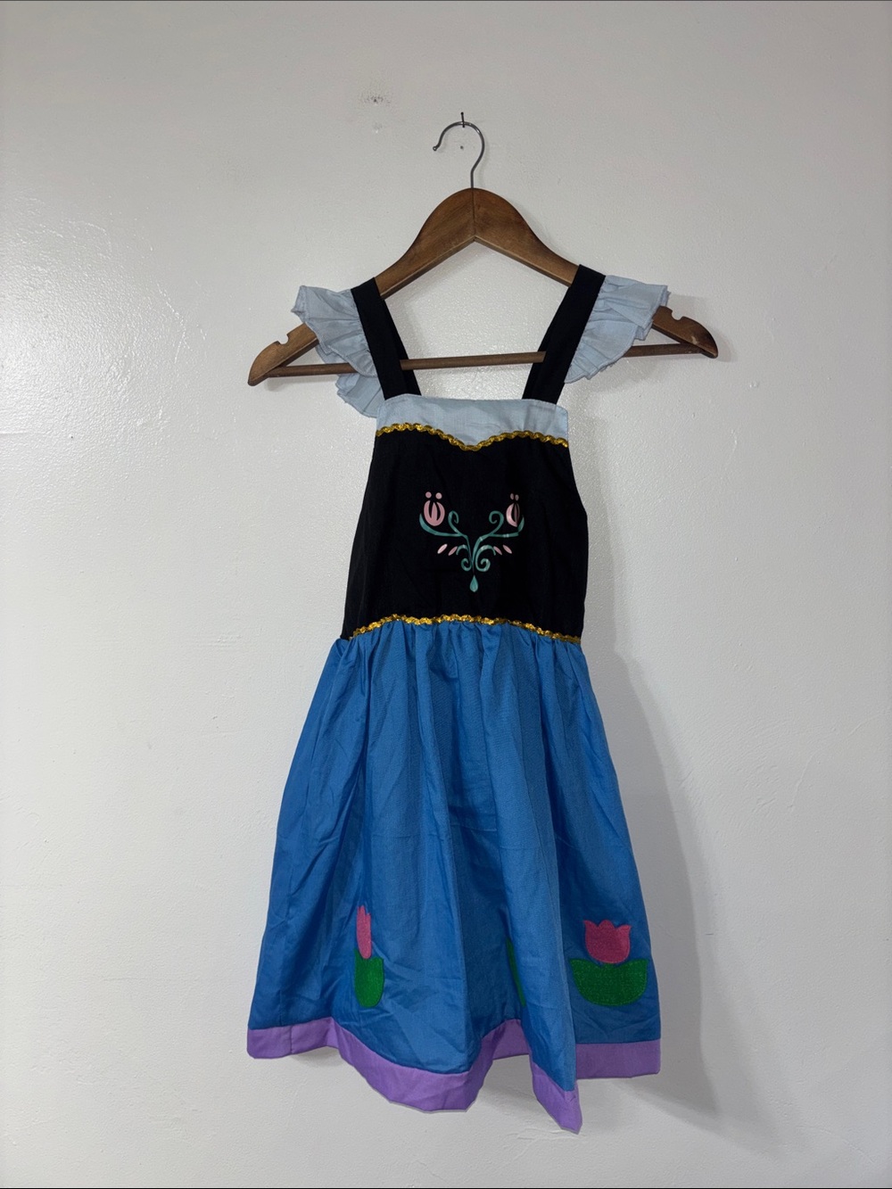 Disney Princess Anna Frozen Play Dress-Up Costume Dress Cotton Size 10